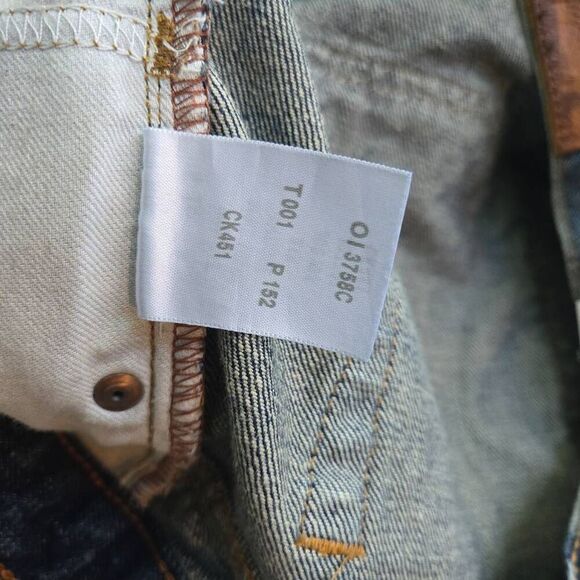 Calvin Klein Jean Shorts high waist rigid short antique size 16 - Picture 16 of 16